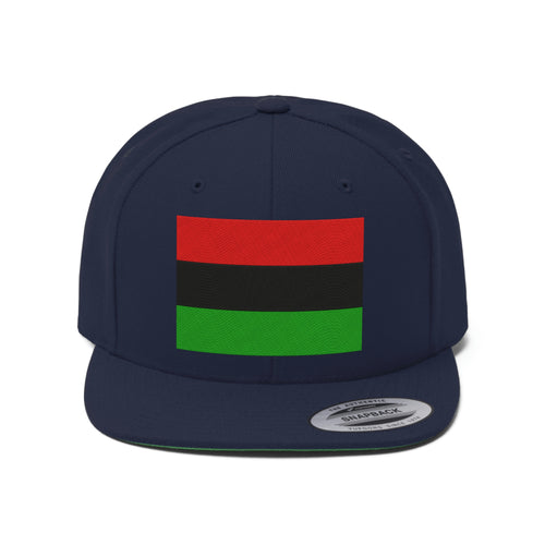 Pan African Flag Unisex Flat Bill Hat