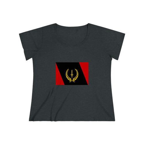 Black Heritage Flag Women's Curvy Tee