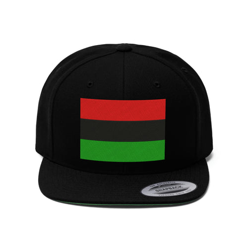 Pan African Flag Unisex Flat Bill Hat