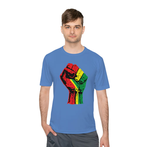 Black Power Fist Unisex Moisture Wicking Tee