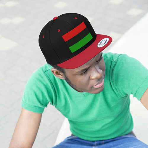 Pan African Flag Unisex Flat Bill Hat