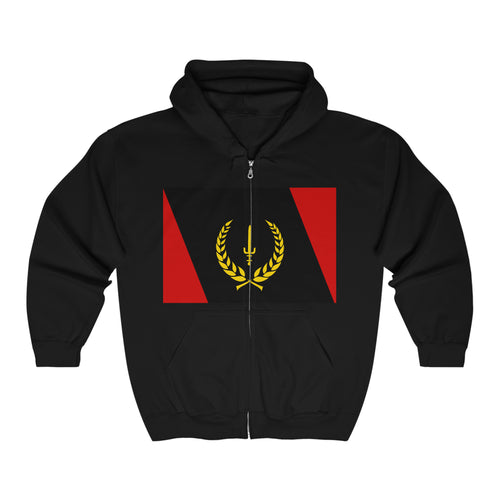 Black Heritage Flag Unisex Heavy Blend™ Full Zip Hooded Sweatshirt