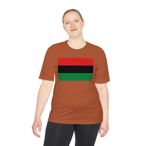 Pan African Flag Unisex Moisture Wicking Tee