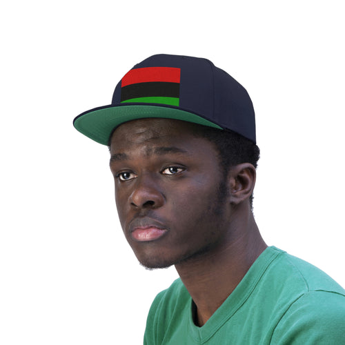 Pan African Flag Unisex Flat Bill Hat