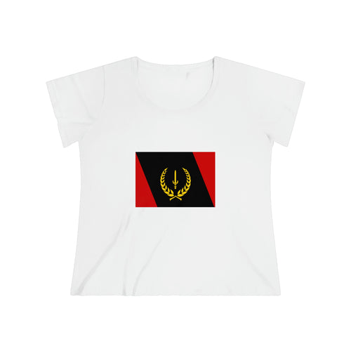 Black Heritage Flag Women's Curvy Tee