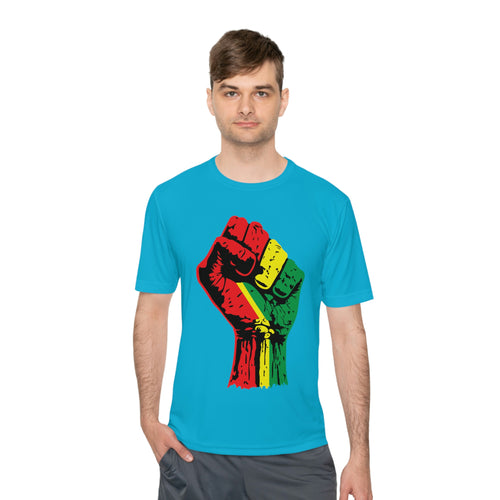 Black Power Fist Unisex Moisture Wicking Tee