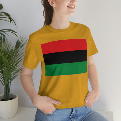 Pan African Flag Unisex Jersey Short Sleeve Tee