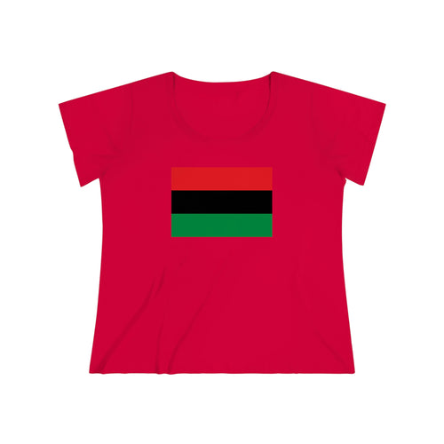 Pan African Flag Women's Curvy Tee