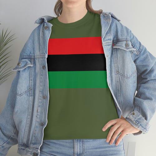 Pan African Flag Unisex Heavy Cotton Tee