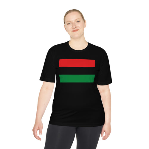 Pan African Flag Unisex Moisture Wicking Tee