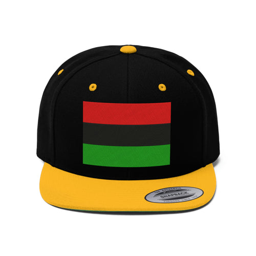 Pan African Flag Unisex Flat Bill Hat