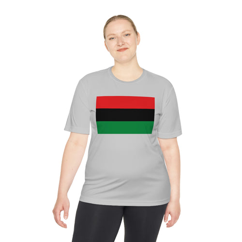 Pan African Flag Unisex Moisture Wicking Tee