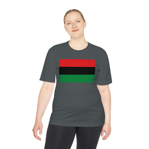 Pan African Flag Unisex Moisture Wicking Tee