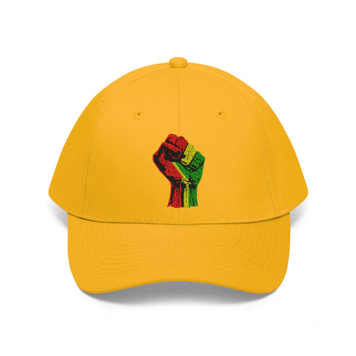 Black Power Fist Unisex Twill Hat