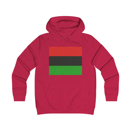 Pan African Flag Girlie College Hoodie