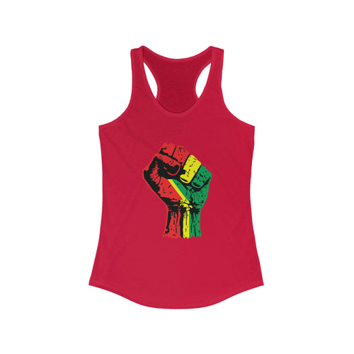 Black Power Fist Women's Ideal Racerback Tank