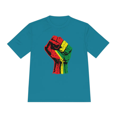 Black Power Fist Unisex Moisture Wicking Tee