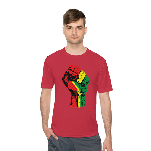 Black Power Fist Unisex Moisture Wicking Tee