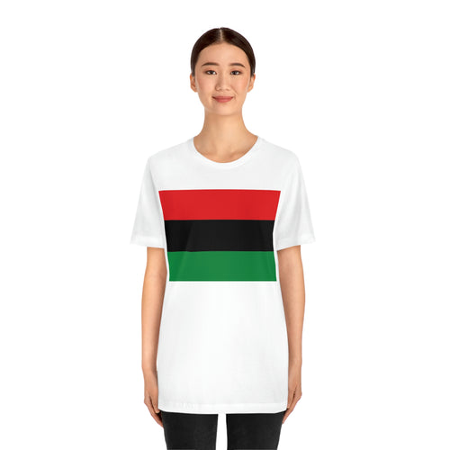 Pan African Flag Unisex Jersey Short Sleeve Tee