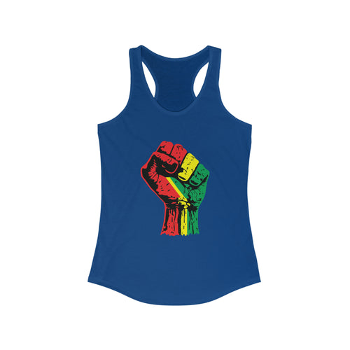 Black Power Fist Women's Ideal Racerback Tank