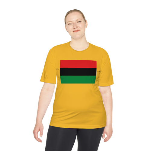 Pan African Flag Unisex Moisture Wicking Tee