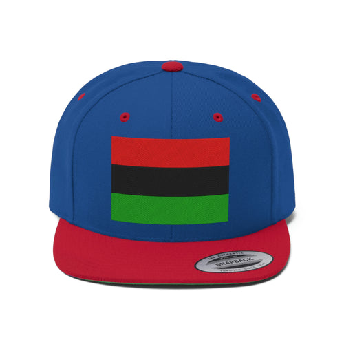 Pan African Flag Unisex Flat Bill Hat