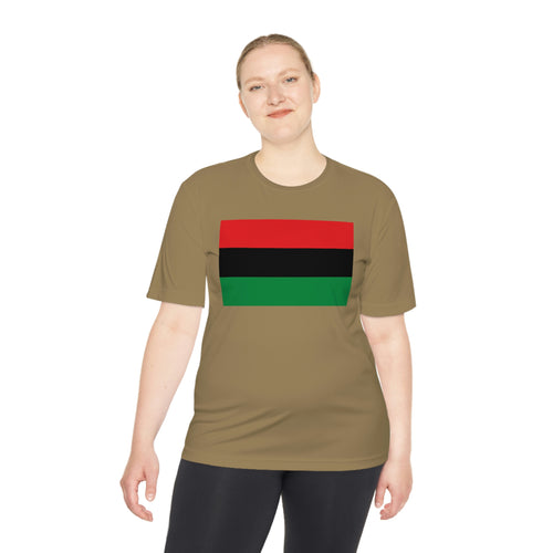 Pan African Flag Unisex Moisture Wicking Tee