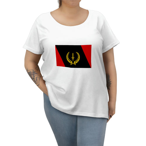 Black Heritage Flag Women's Curvy Tee