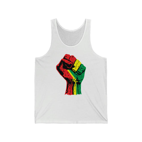 Black Power Fist Unisex Jersey Tank