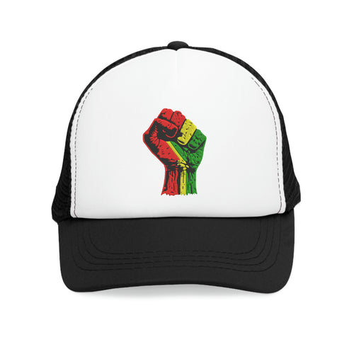 Black Power Fist  Mesh Cap