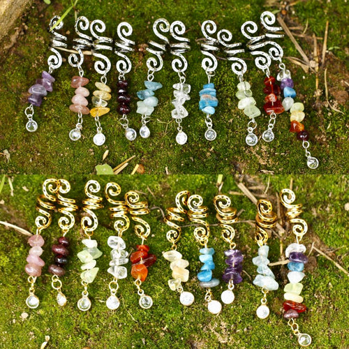 Natural Stone Hair Charms