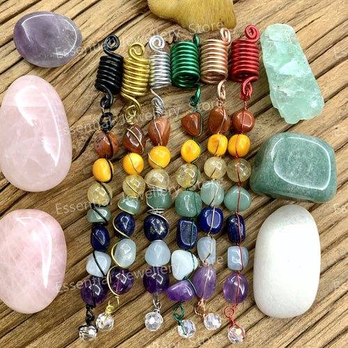 Rainbow Seven Chakras Loc Jewels