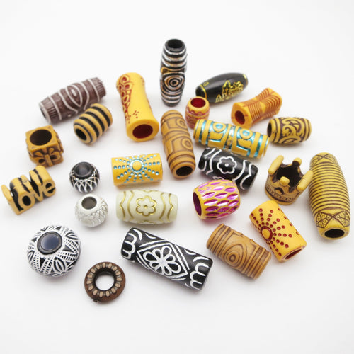 10pcs Loc Cuffs with Designs