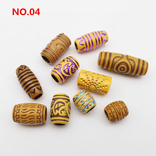 10pcs Loc Cuffs with Designs