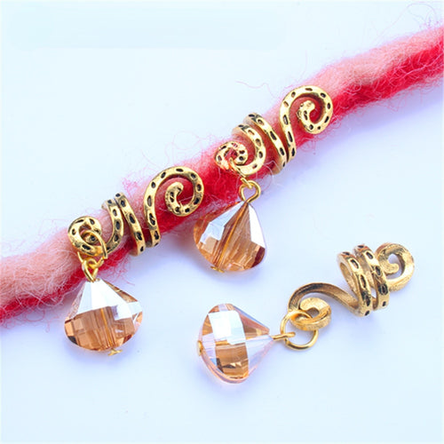 5pcs Loc Cuff with Charm