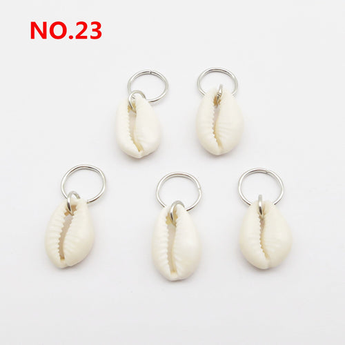 5pcs Silver Metal Loc Charms