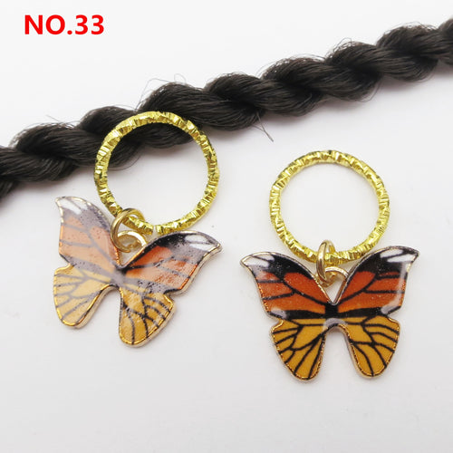 5Pcs/Pack Butterfly Loc Jewels