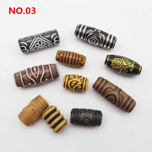 10pcs Loc Cuffs with Designs