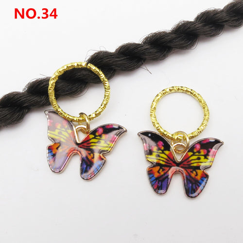 5Pcs/Pack Butterfly Loc Jewels