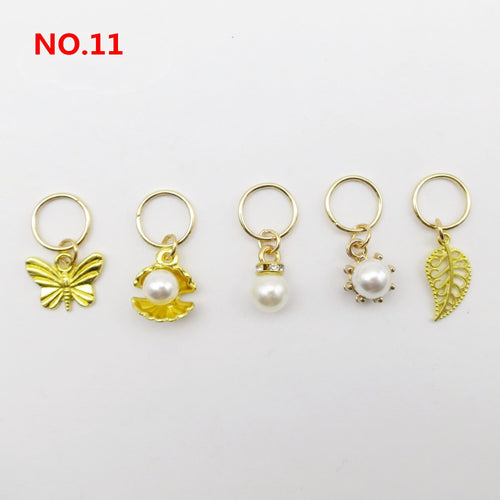 5Pcs/Pack Butterfly Loc Jewels