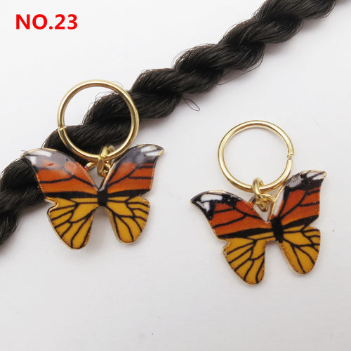 5Pcs/Pack Butterfly Loc Jewels