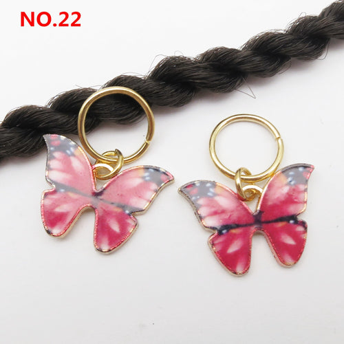 5Pcs/Pack Butterfly Loc Jewels