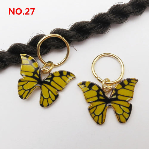 5Pcs/Pack Butterfly Loc Jewels