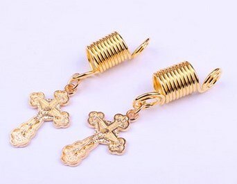 5pcs Vintage Metal Gold Loc Jewels