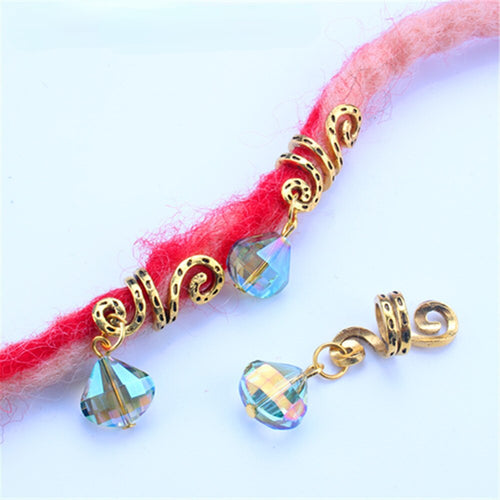 5pcs Loc Cuff with Charm