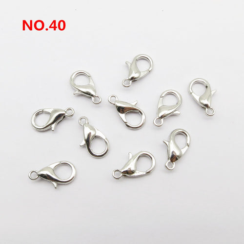 5pcs Silver Metal Loc Charms