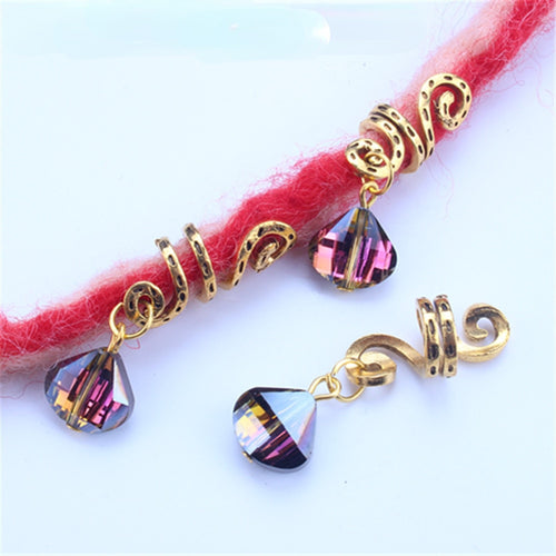 5pcs Loc Cuff with Charm