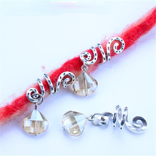 5pcs Loc Cuff with Charm