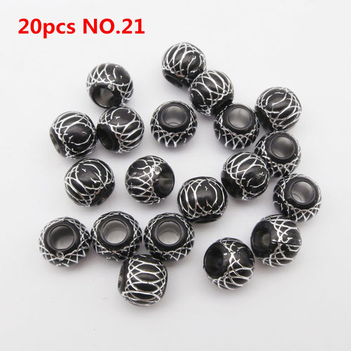 10pcs Loc Cuffs with Designs