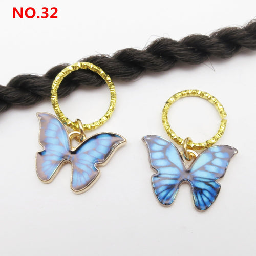 5Pcs/Pack Butterfly Loc Jewels